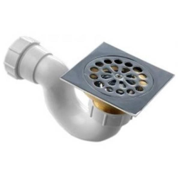 GIO A1015 100X100MM SQUARE SHOWER TRAP CP
